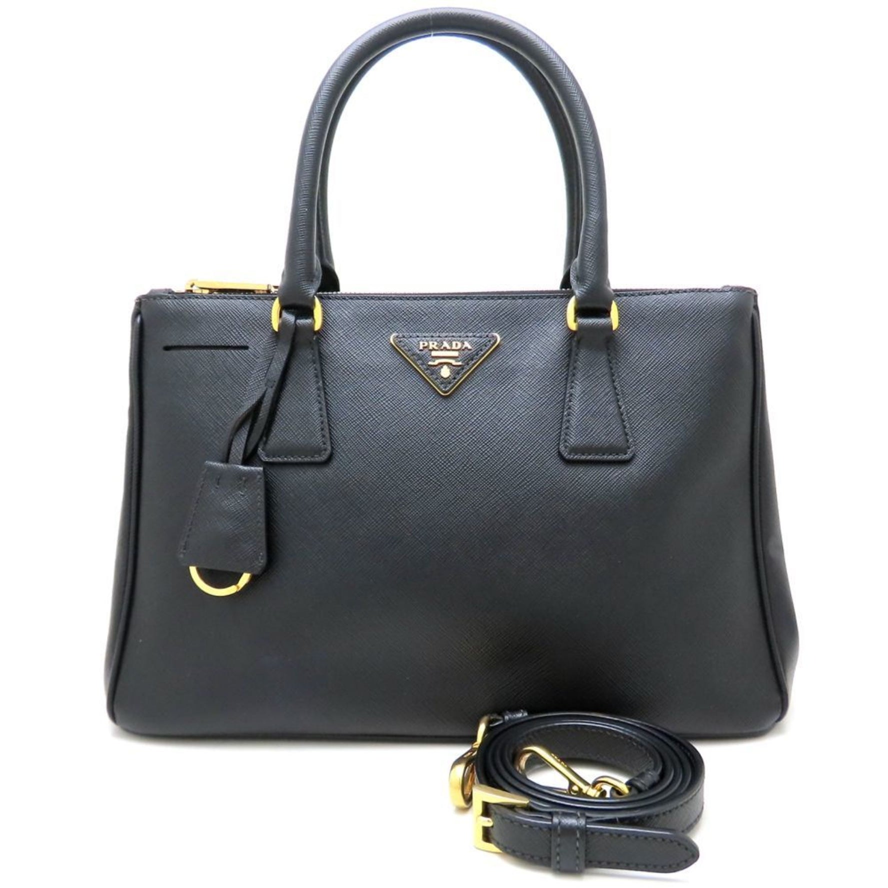 PRADA Handbag Saffiano Leather