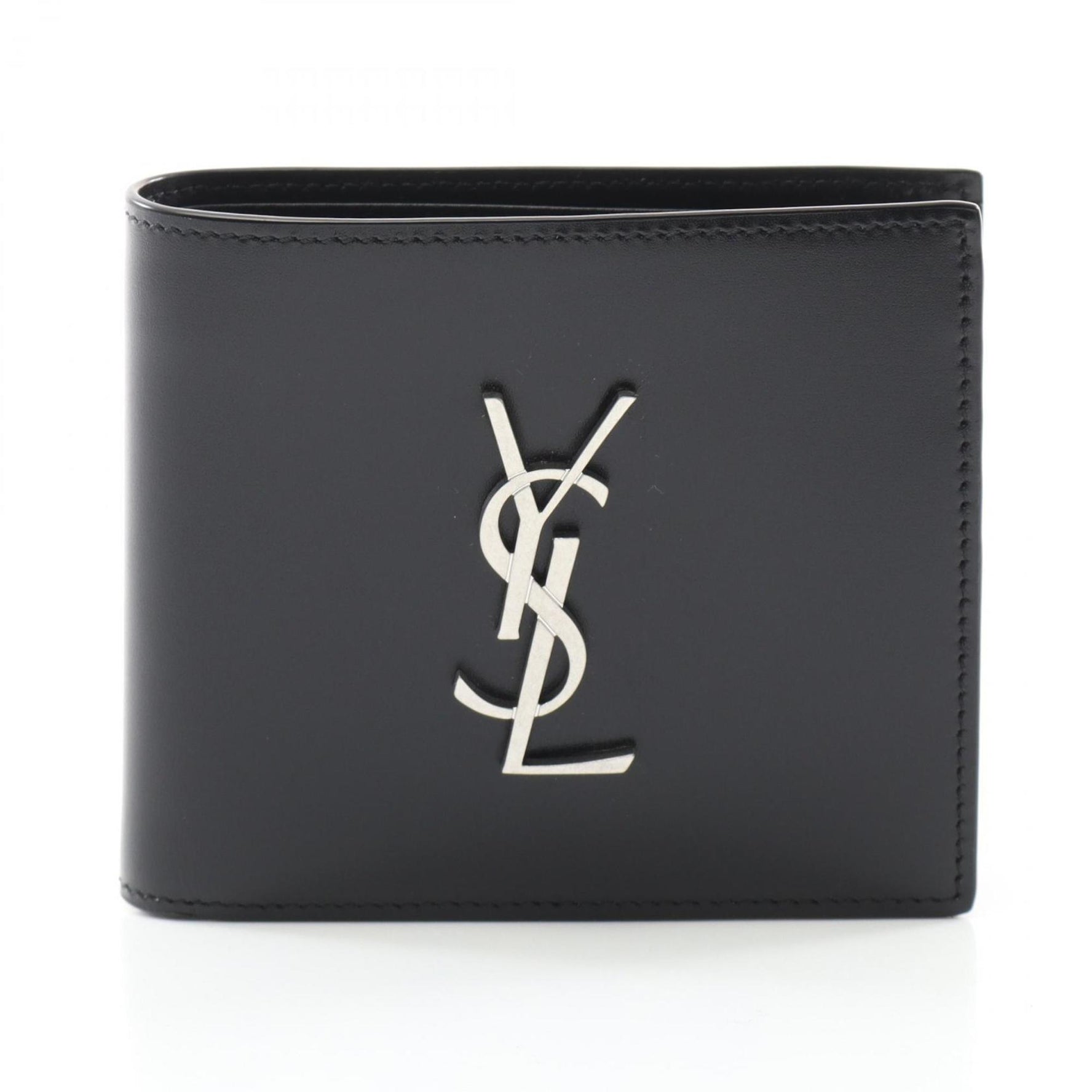 Saint Laurent East West Wallet Monogram Bi-fold Leather