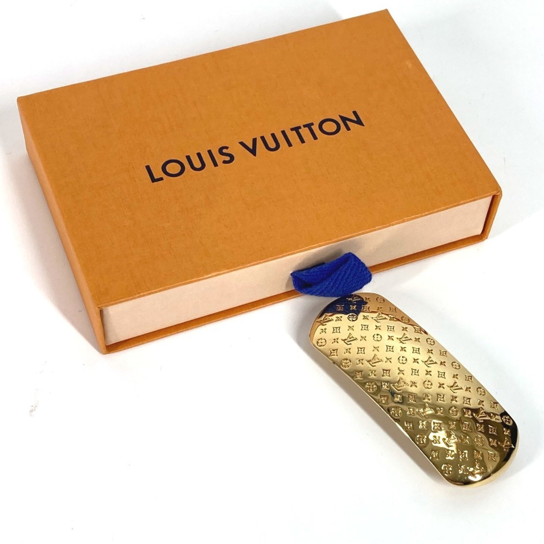 Louis Vuitton Monogram Barrette Nanogram Accessories Hairpin Hair Metal