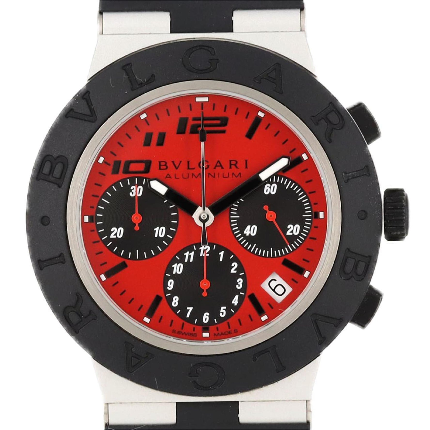 BVLGARI Aluminium Chronograph Ducati LIMITED BB40ATCH Wristwatch Automatic