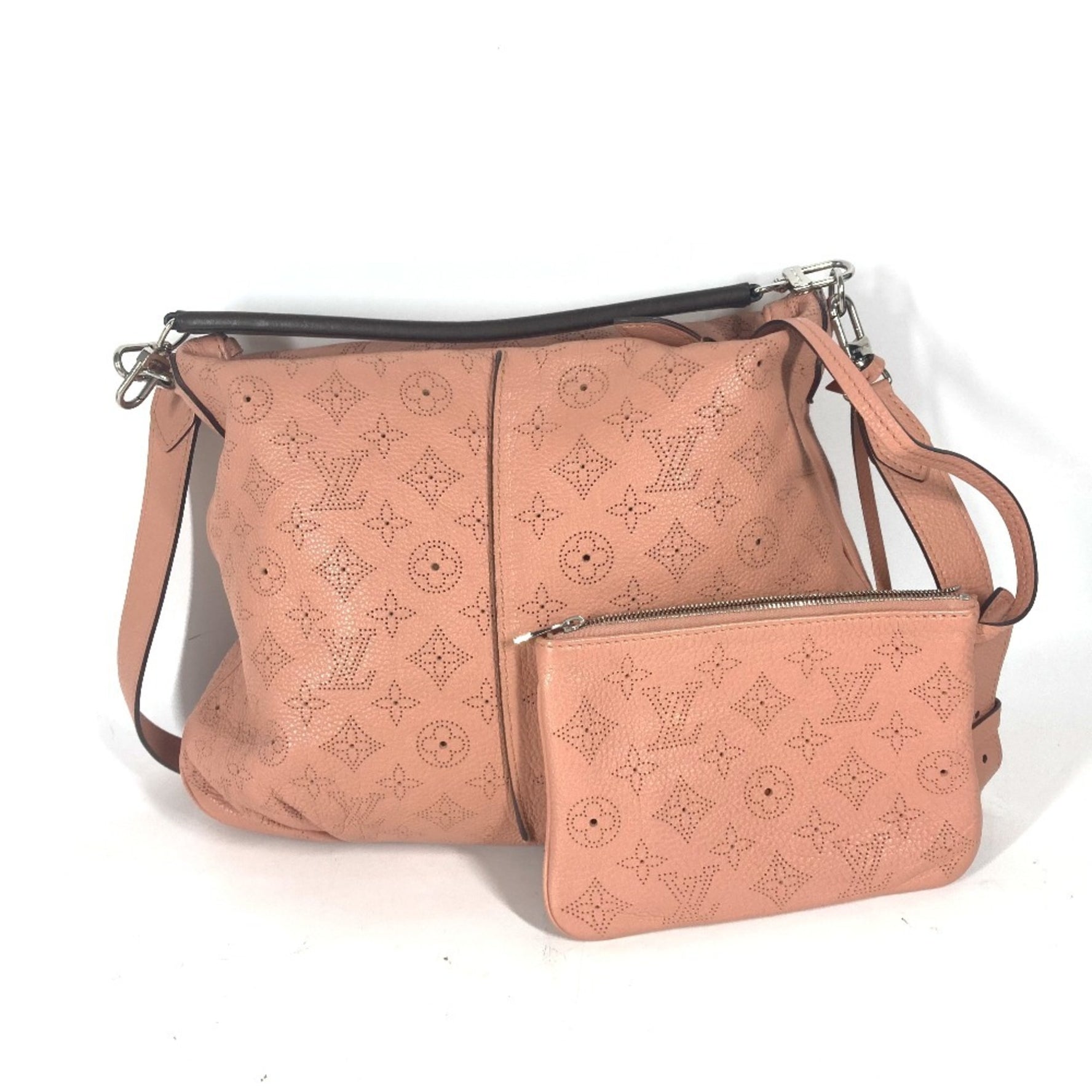 Louis Vuitton Monogram Mahina Selene PM Crossbody Bag Tote Handbag Shoulder Leather Rose Pink