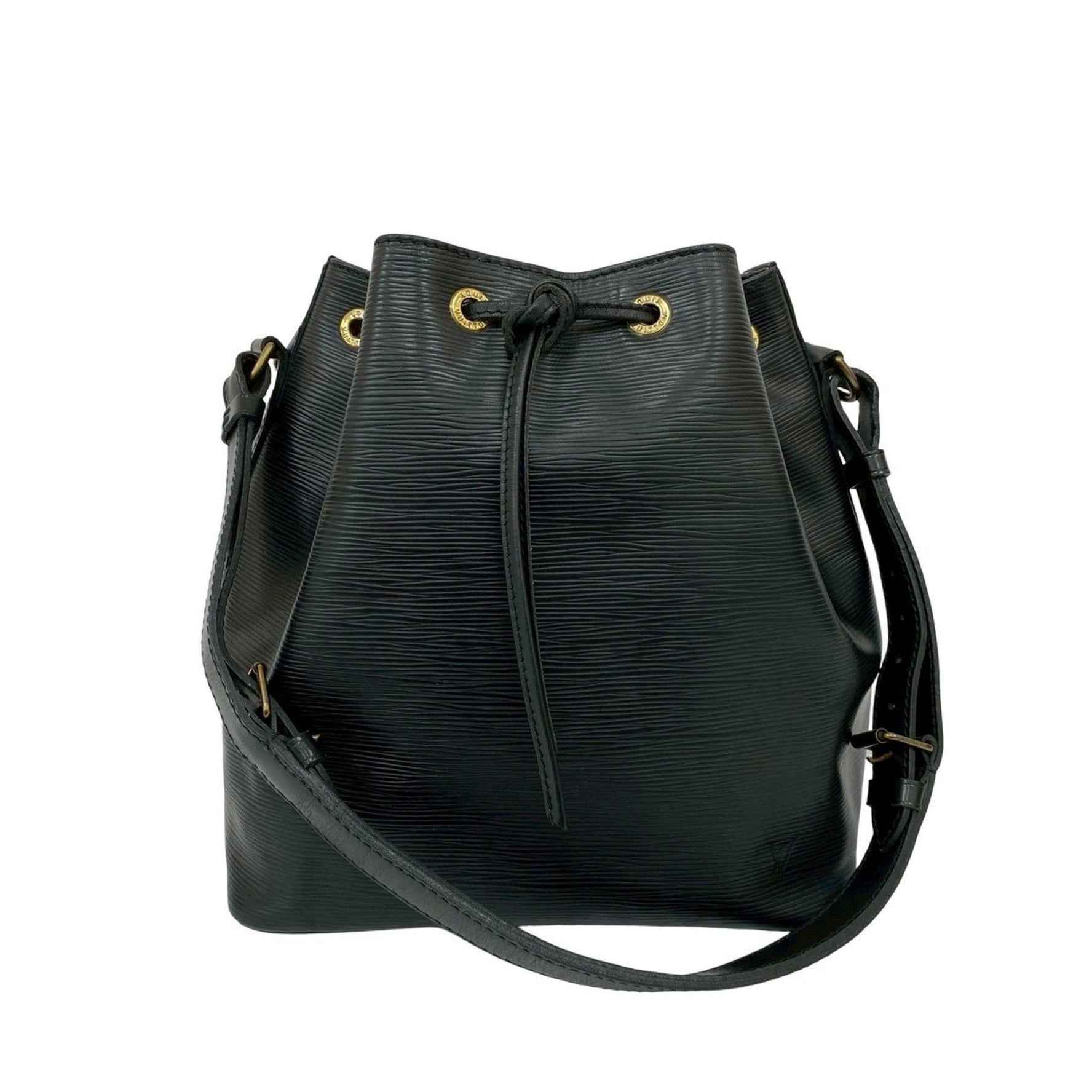 LOUIS VUITTON Petit Noe Epi Leather One Semi Shoulder Bag Tote Noir