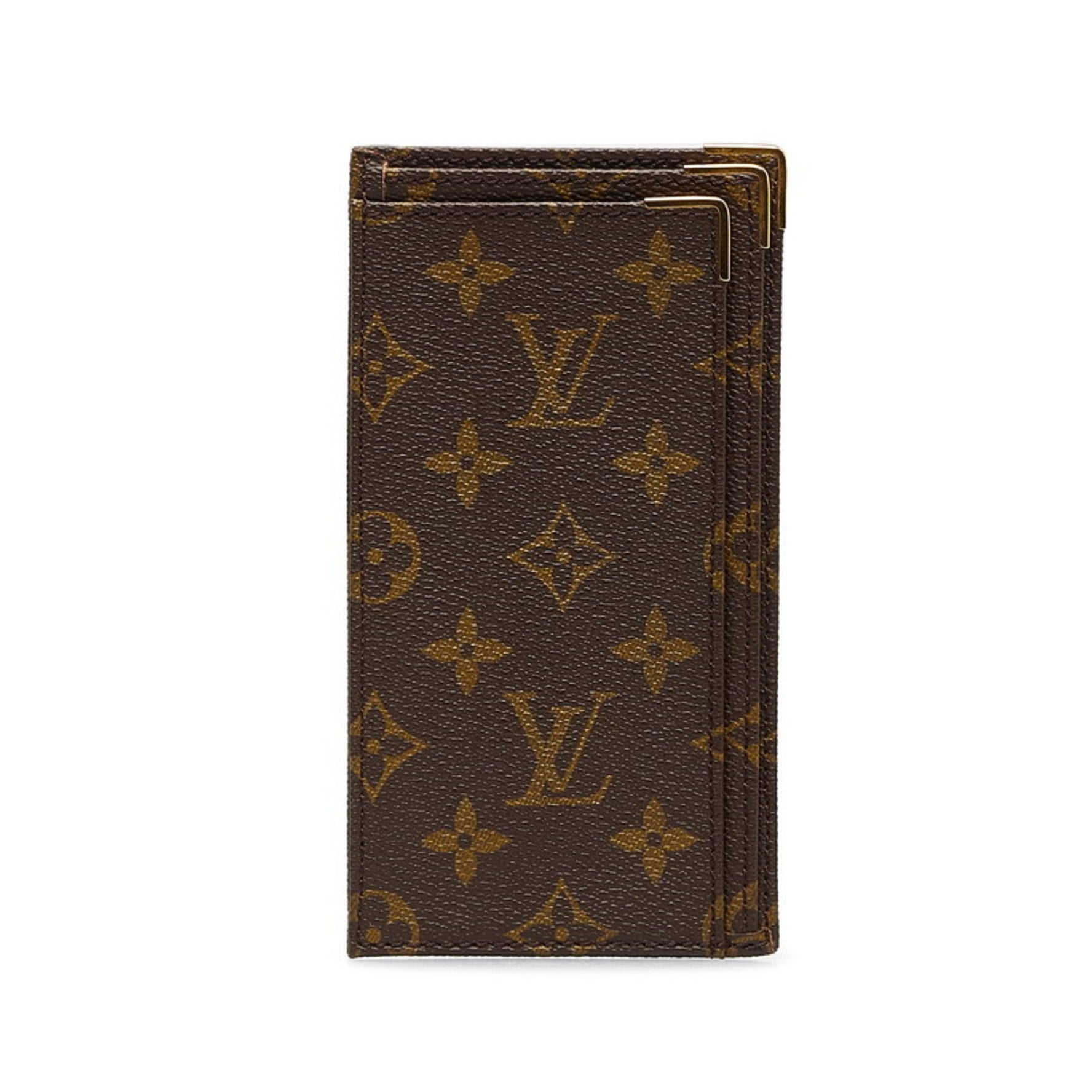 Louis Vuitton Vintage Monogram 1984 IPO Commemorative Offer Par Billfold/Long Wallet/Check Case in Brown PVC and Leather