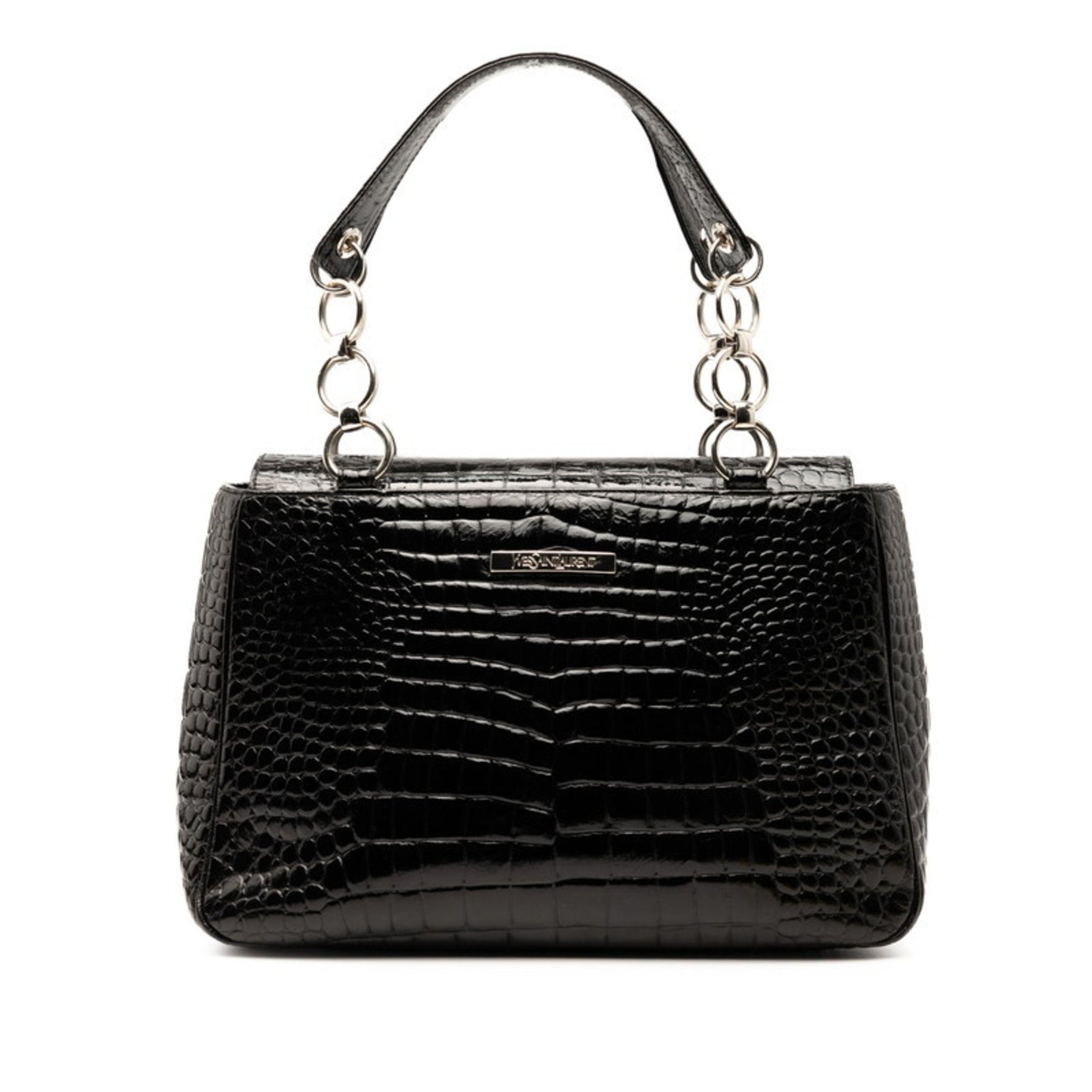 Saint Laurent Crocodile Embossed Handbag Leather SAINT LAURENT