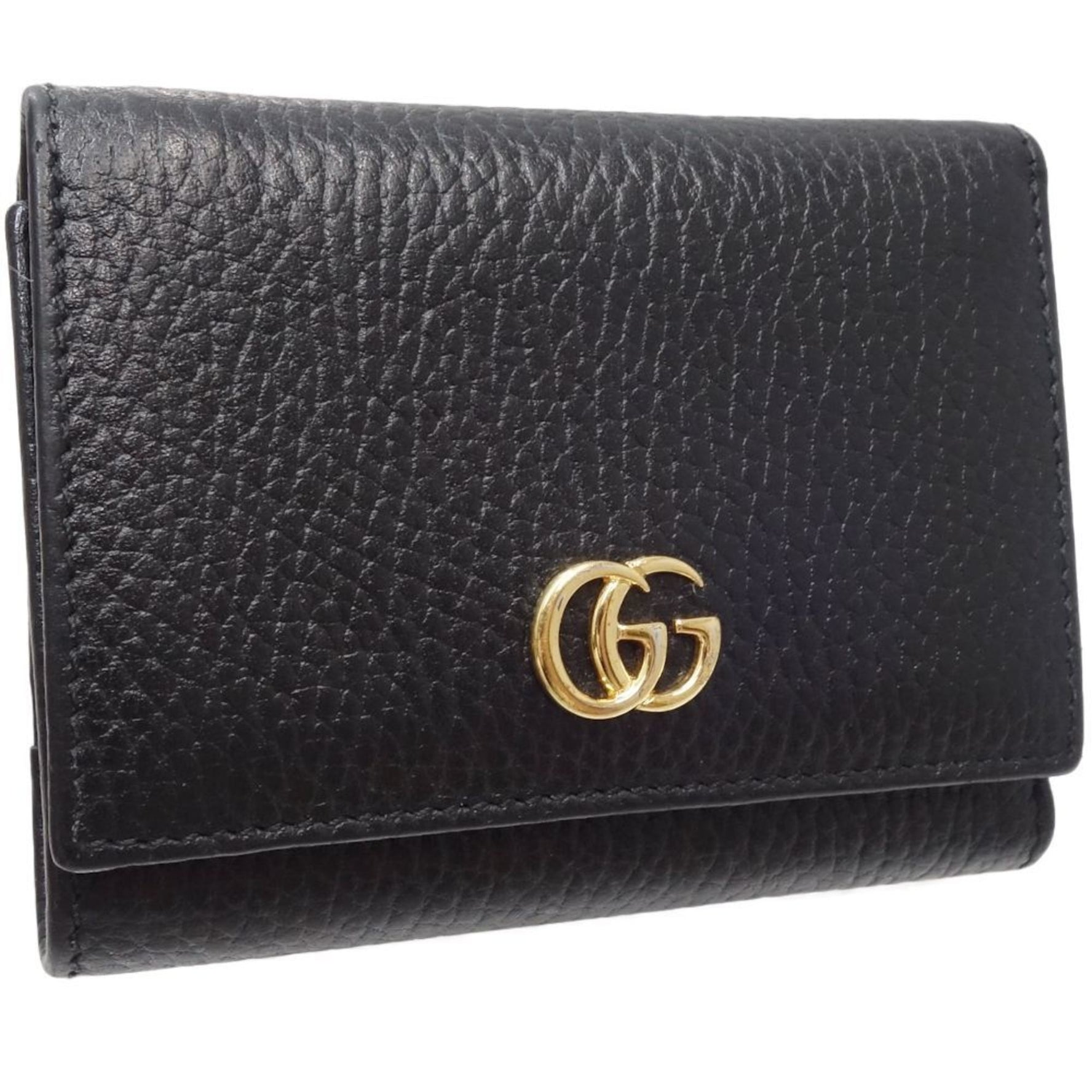 GUCCI Petit Marmont Compact Wallet Trifold Leather
