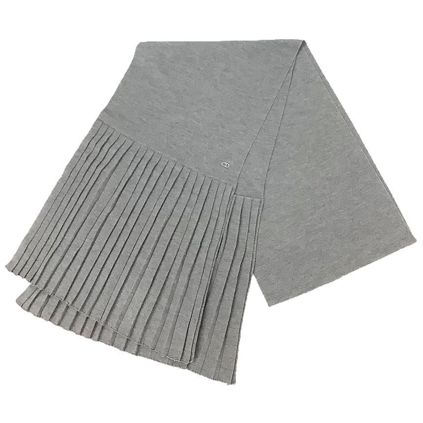 Christian Dior Wool Scarf Grey