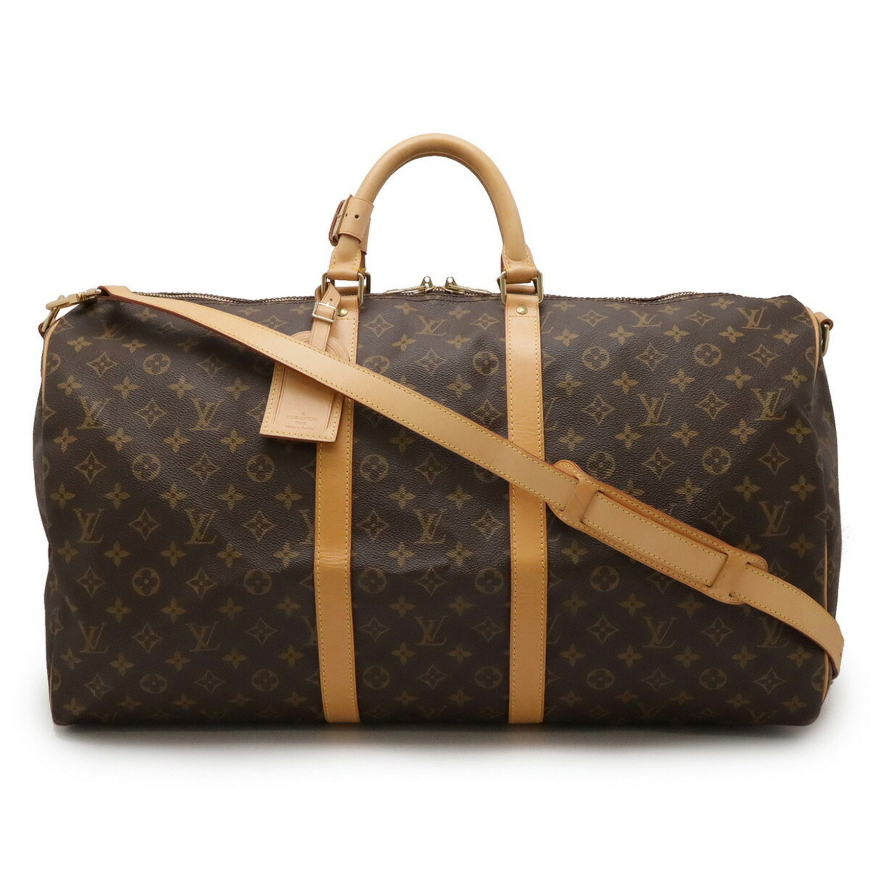Louis Vuitton Monogram Keepall Bandouliere 55 Boston Bag Travel Shoulder
