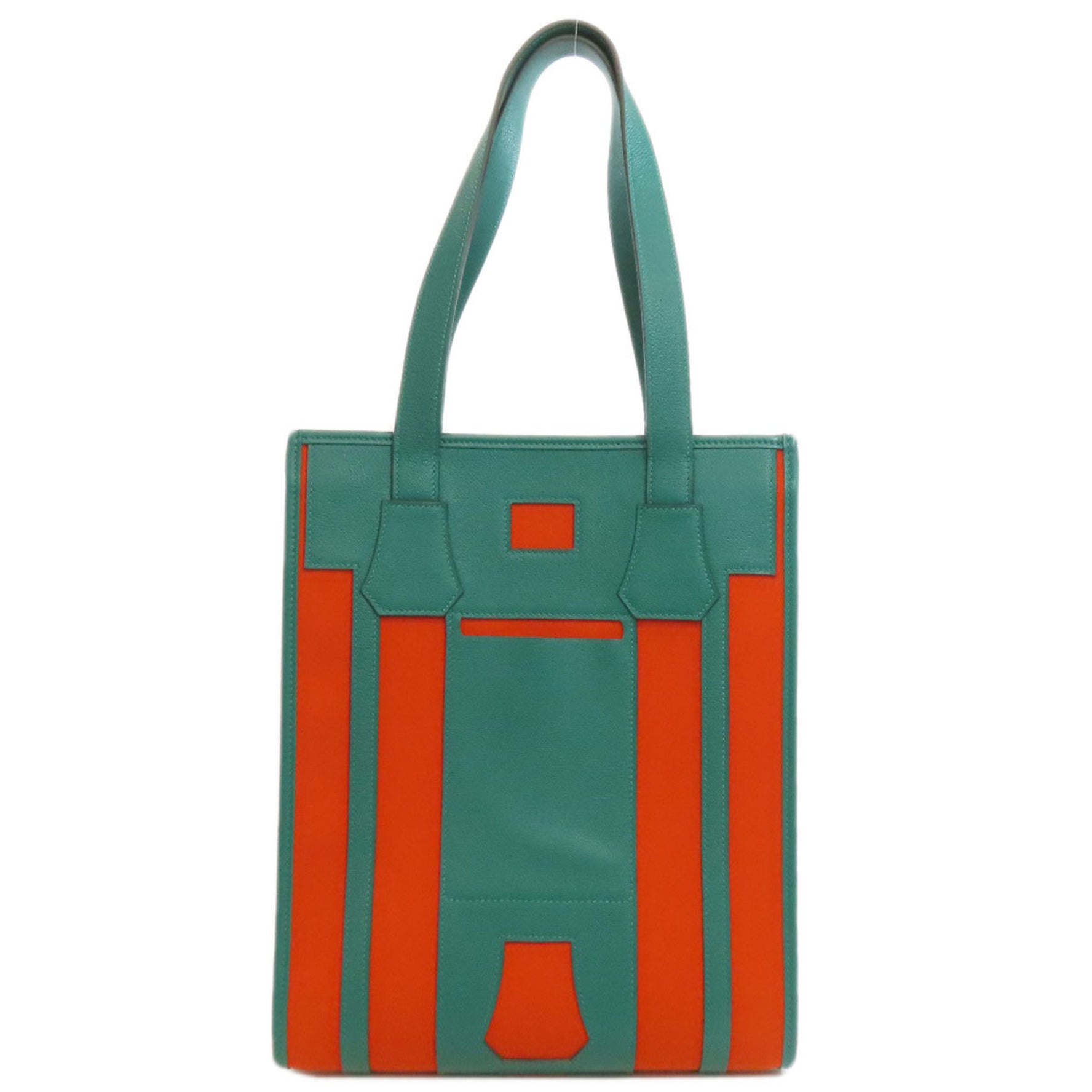 Hermes Petite H Belle Tote Bag Canvas Calfskin