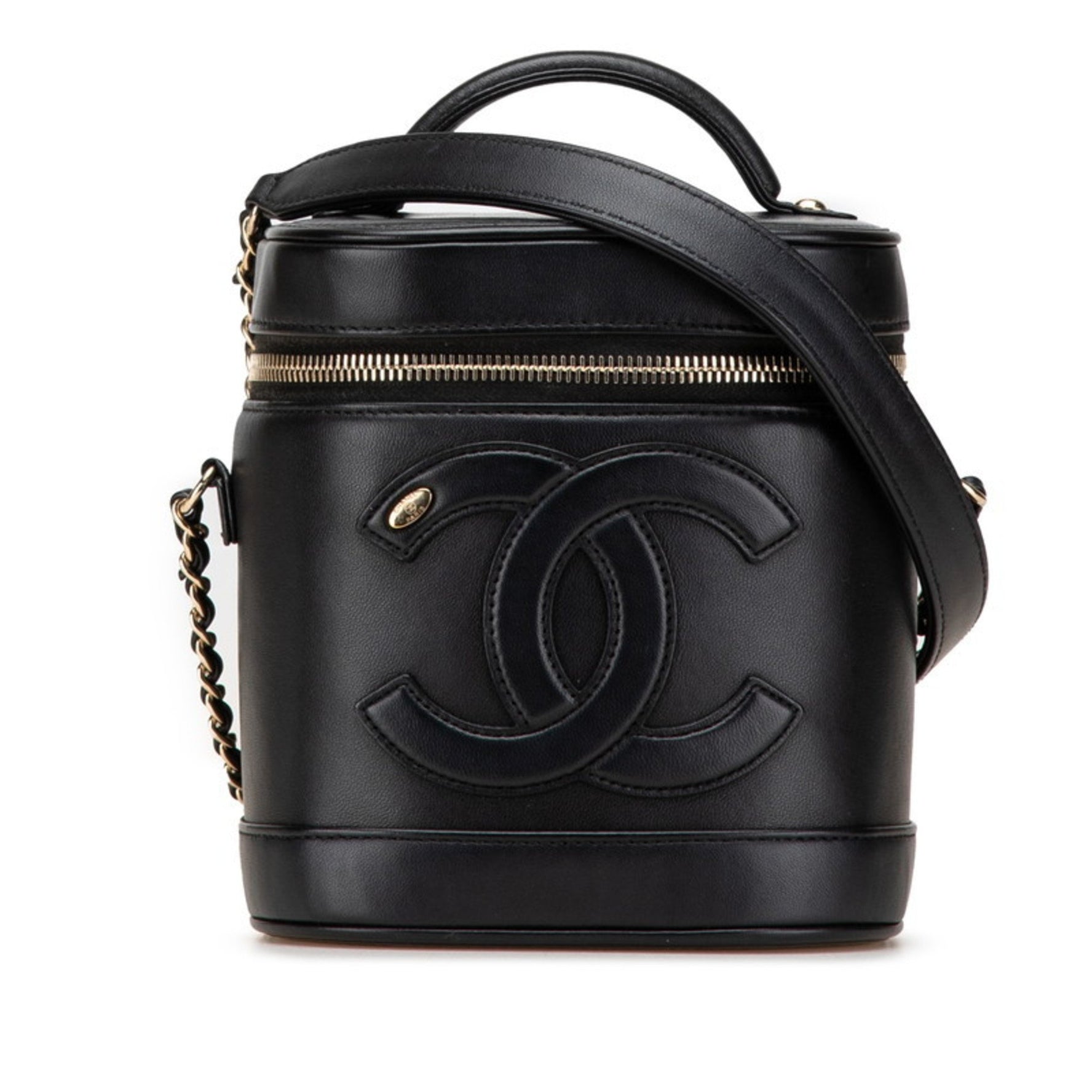 Chanel Coco Mark Vanity Bag, Handbag, Shoulder Lambskin