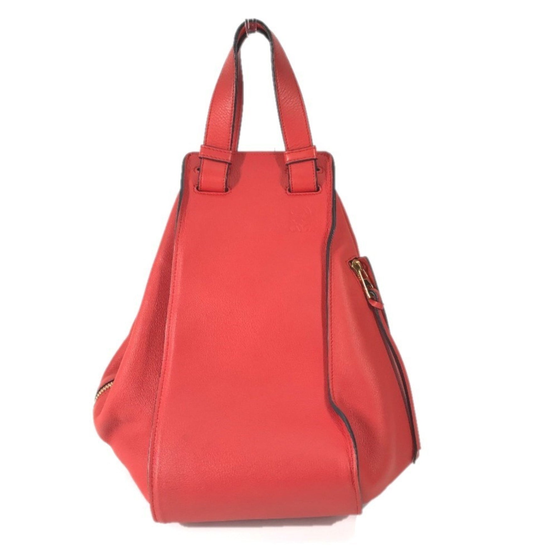 LOEWE Hammock Shoulder/Handbag, Leather, Red