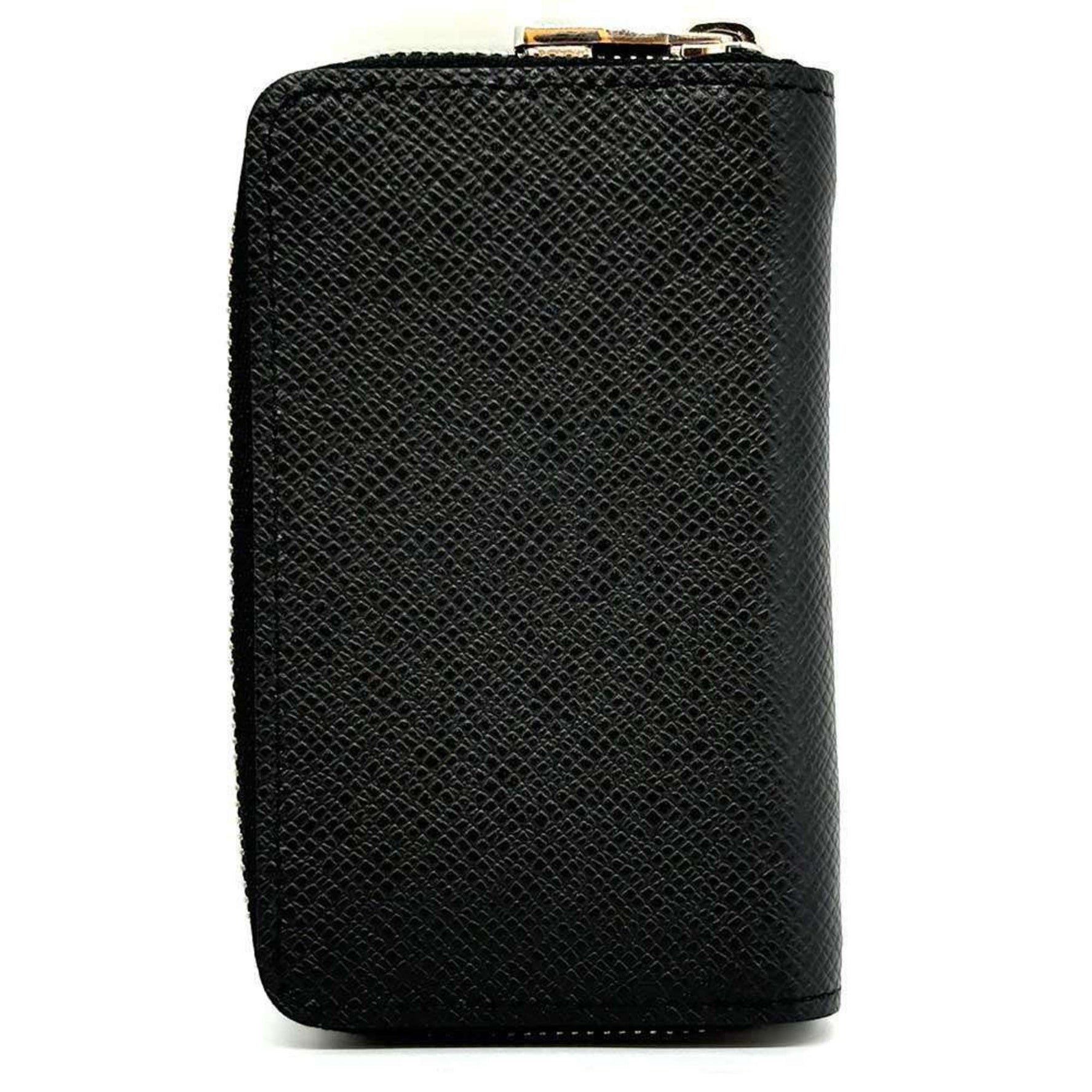 Louis Vuitton Zippy Coin Purse Taiga Black Essential