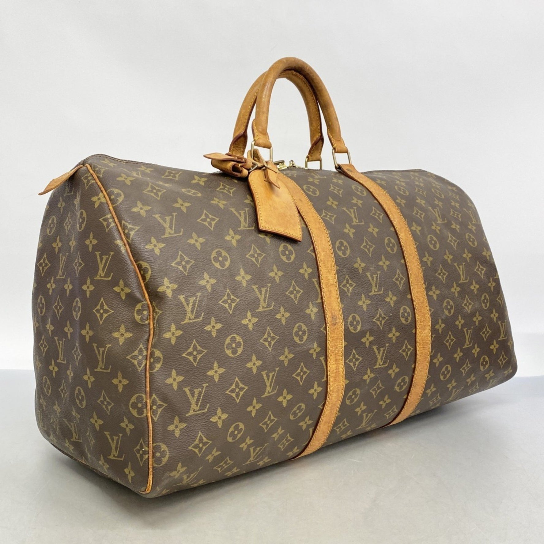 Louis Vuitton Monogram Keepall 55 Boston Bag Men's and