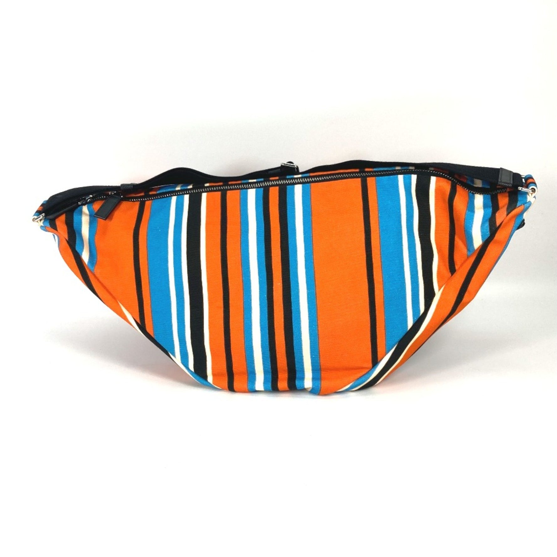 PRADA stripe bag crossbody Shoulder Bag Blue x Black