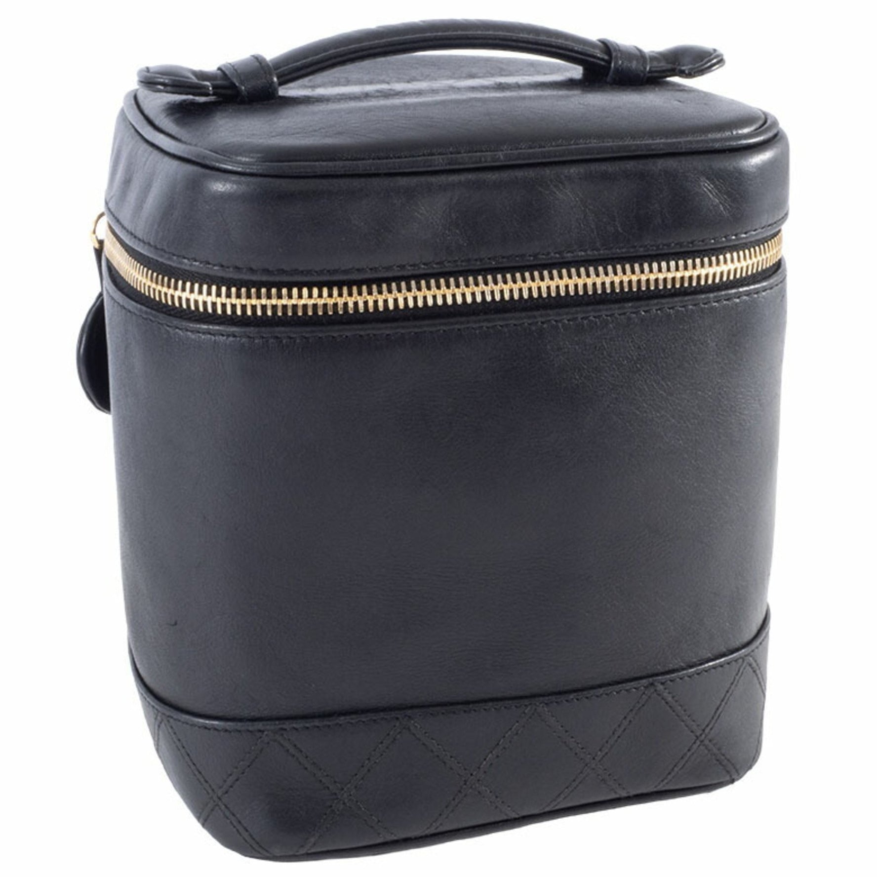 Chanel Bicolor Vanity Bag Handbag Lambskin Pouch