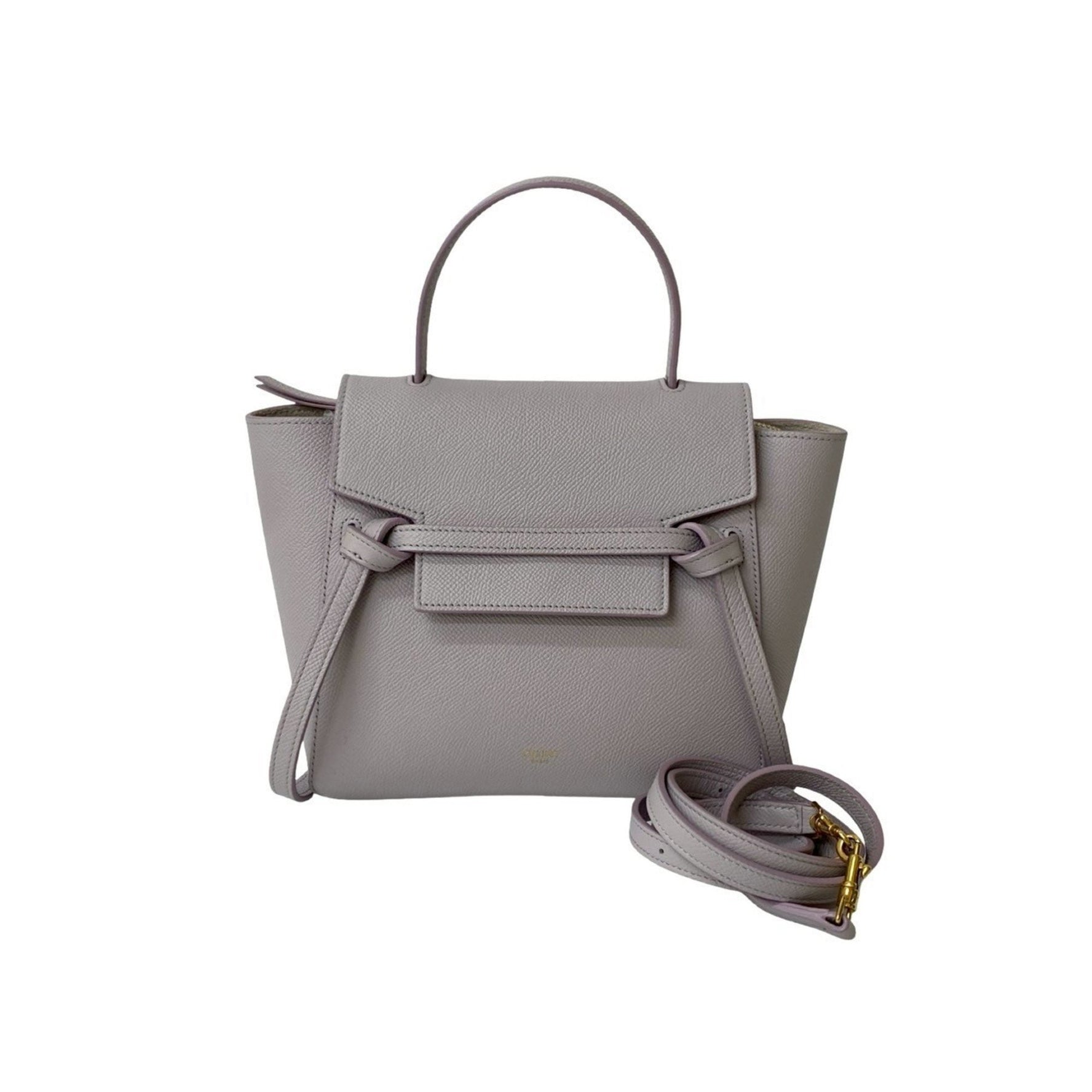 CELINE Nano Leather Belt Bag, Handbag, Mini Tote Shoulder 951-9