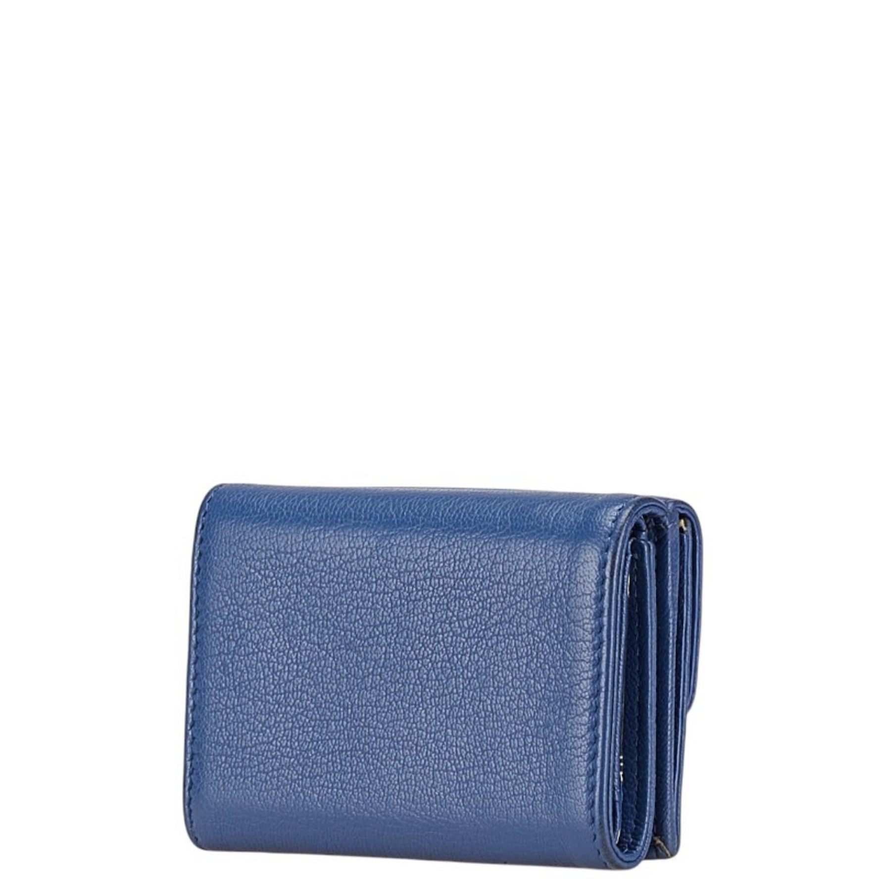 Chanel Coco Mark Lucky Flower Tri-fold Wallet, Small Compact Leather