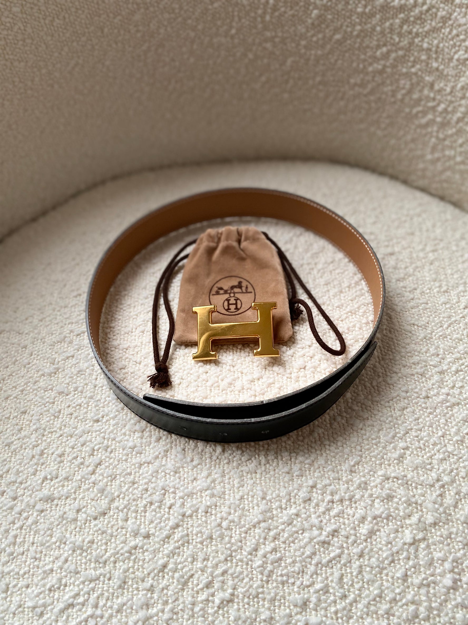 Hermes H belt
